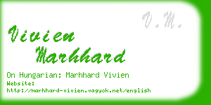 vivien marhhard business card